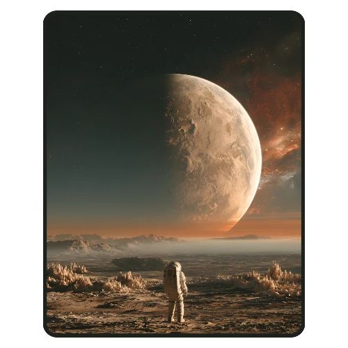 Astronaut on an Alien Moon - Men's Premium T-Shirt