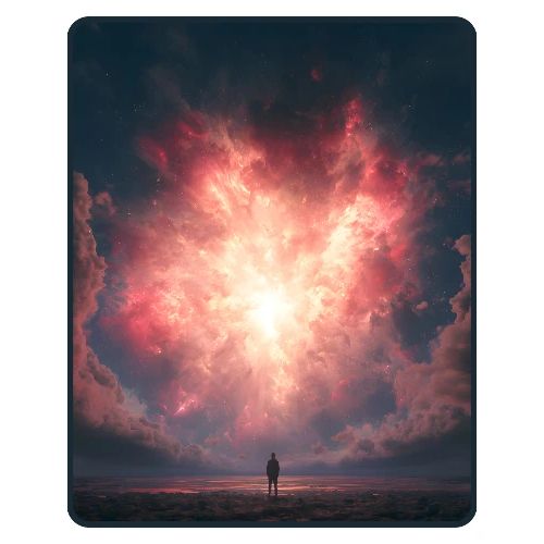 Supernova Sky Sci-Fi Artwork - Men's Premium T-Shirt