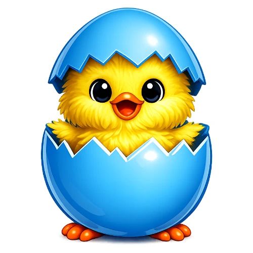 Easter Chick Blue - Men's Premium T-Shirt