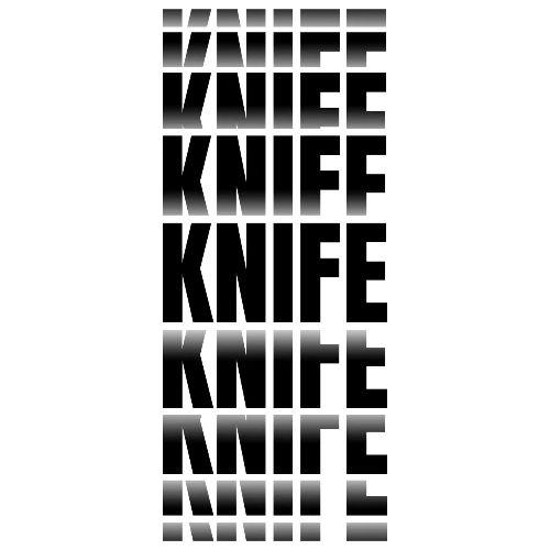 KNIFE Text Word Art (with repeated text) - Men's Premium T-Shirt