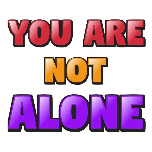 You Are Not Alone – Inspirational Word Art - Men's Premium T-Shirt