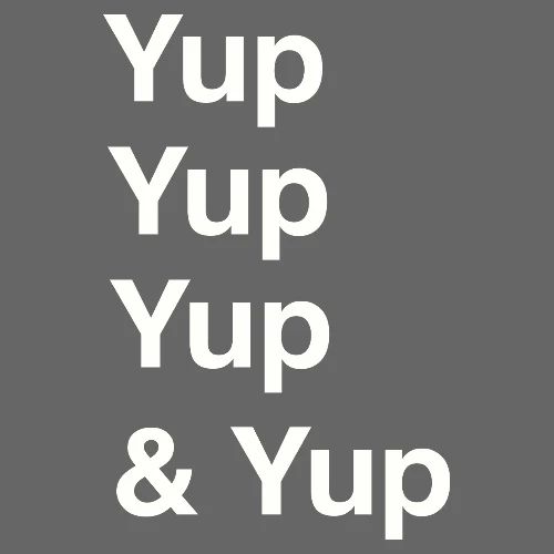 Yup, Yup, Yup & Yup - Men's Premium T-Shirt