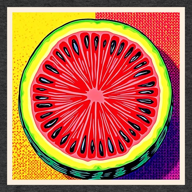 Vibrant Watermelon Pop Art