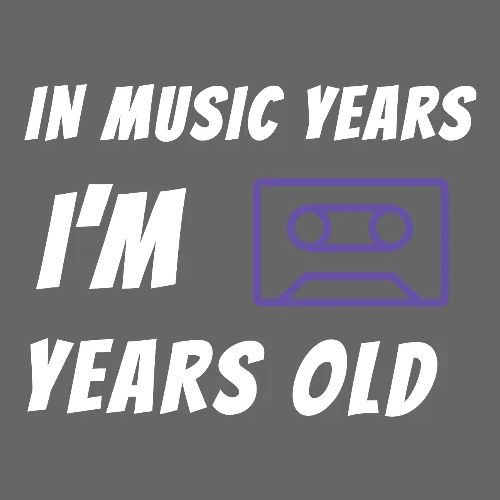 In Music Years I'm - Cassette - Men's Premium T-Shirt