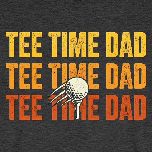 Tee Time Dad - Golf Dad Gift Tee - Men's Premium T-Shirt