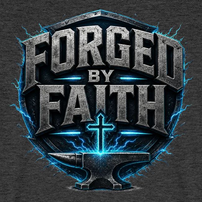 Forged By Faith Cyan Design
