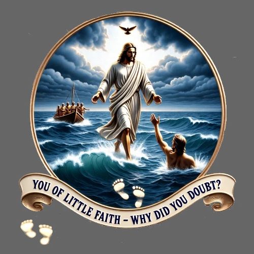 Walking On Water Faith T Shirt, Christian Miracle - Men's Premium T-Shirt