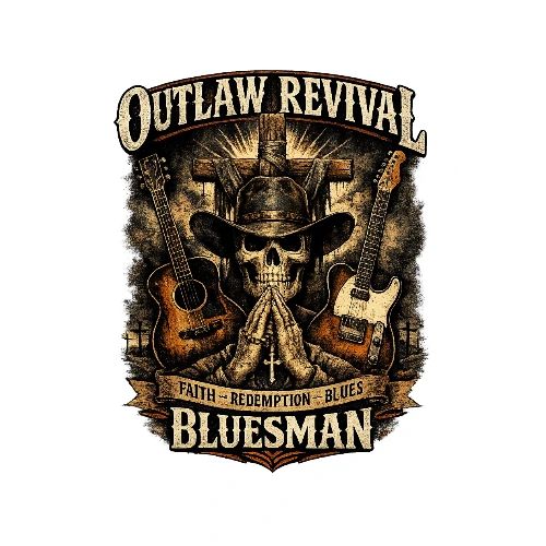 Christian Graphic T Shirt Faith in the Fire Outlaw - Men's Premium T-Shirt
