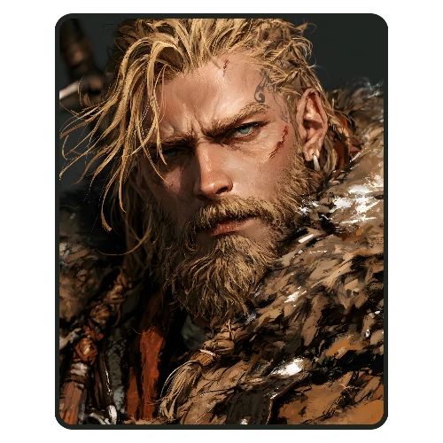 Battle-Scarred Viking Warrior - Men's Premium T-Shirt
