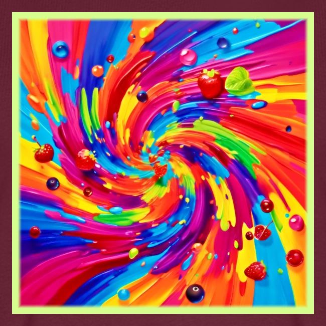 Colorful Fruit Vortex