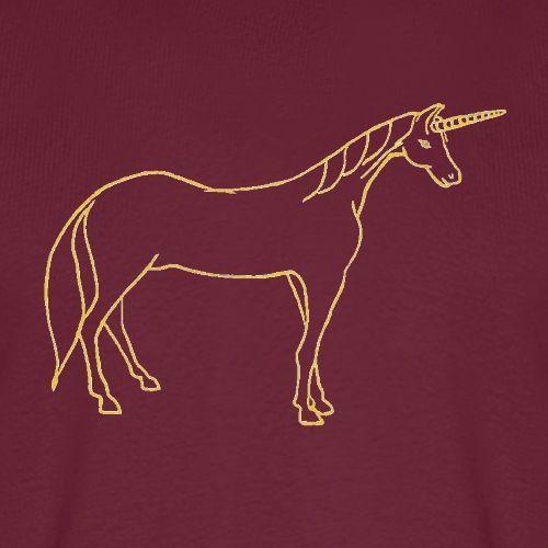 unicorn gold outline