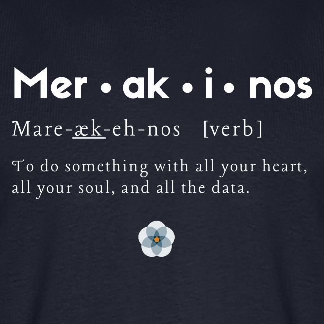 Merakinos definition with logo dark