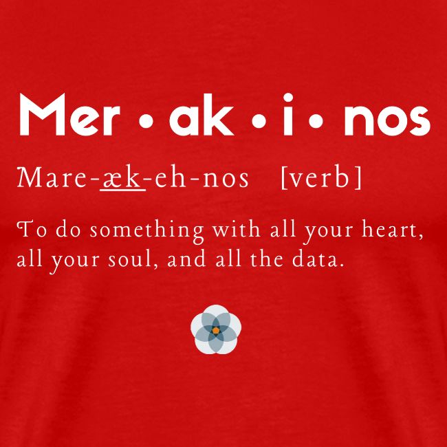 Merakinos definition with logo dark