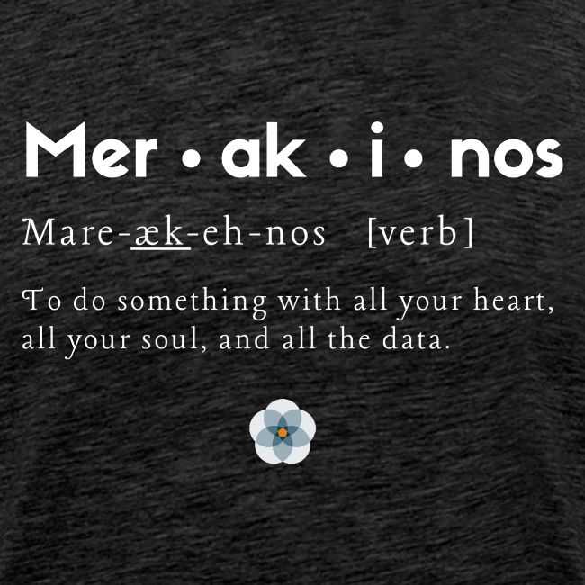 Merakinos definition with logo dark