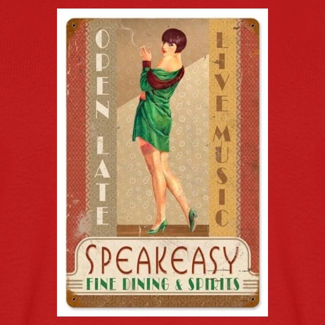 Vintage Speakeasy Pin Up Girl