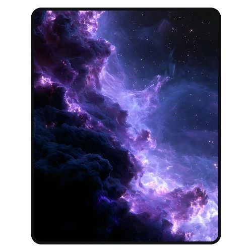 Purple Nebula Space Design - Men's Premium T-Shirt