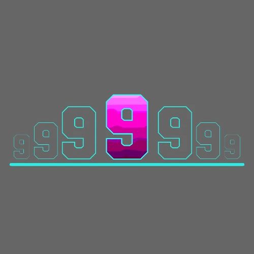 Number 9 in Magenta: Varsity Font - Men's Premium T-Shirt