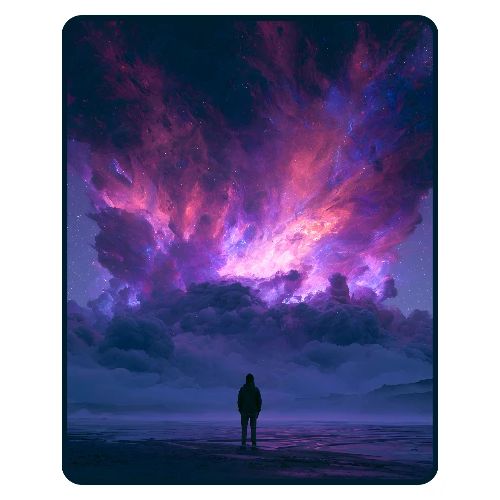 Cosmic Supernova Night Design - Men's Premium T-Shirt