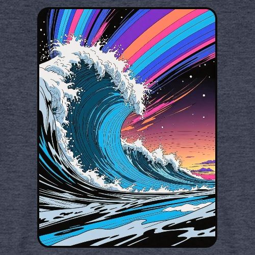 Rainbow Sky Dream Wave - Men's Premium T-Shirt