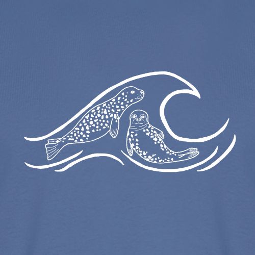 Seal Wave (Front) MMoME.org (Back) - Men's Premium T-Shirt