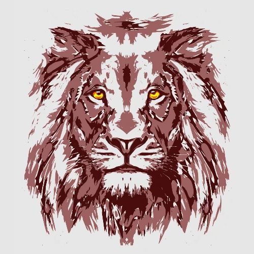 Zodiac Leo | Girlie Pink Lion Head | Lion Face - Men's Premium T-Shirt