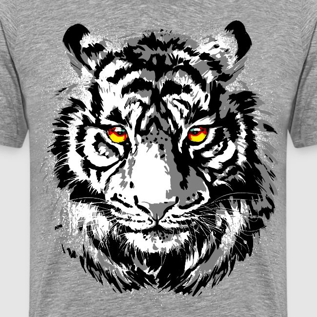 Tiger Head - Tiger Artwork - Wildlife Big Cats