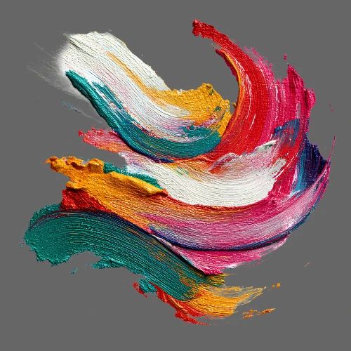 Colorful brushstrokes - Men's Premium T-Shirt