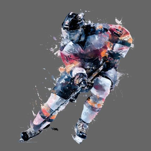 Hockey: Frozen Motion - Men's Premium T-Shirt