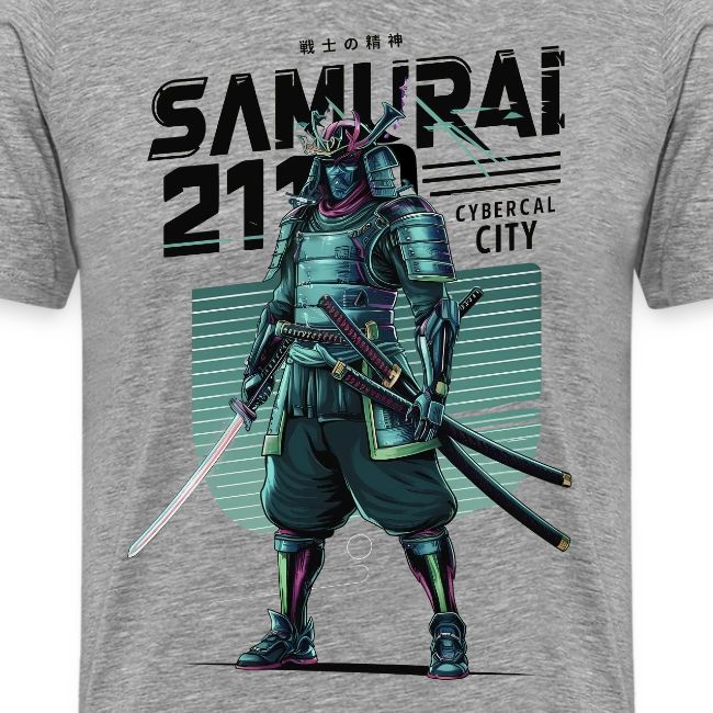 Cyber Samurai 2110: Glowing Katana Warrior