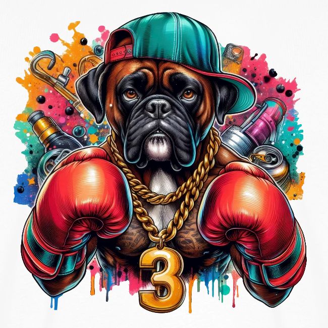 Boxer Dog Art