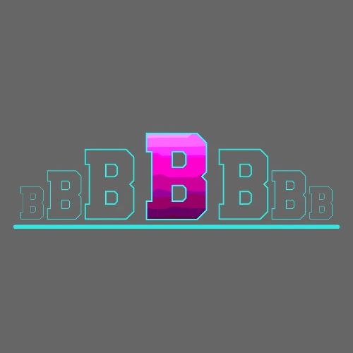 Letter B – Capital Varsity Alphabet Monogram - Men's Premium T-Shirt