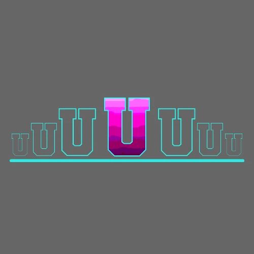 Letter U – Capital Varsity Alphabet Monogram - Men's Premium T-Shirt