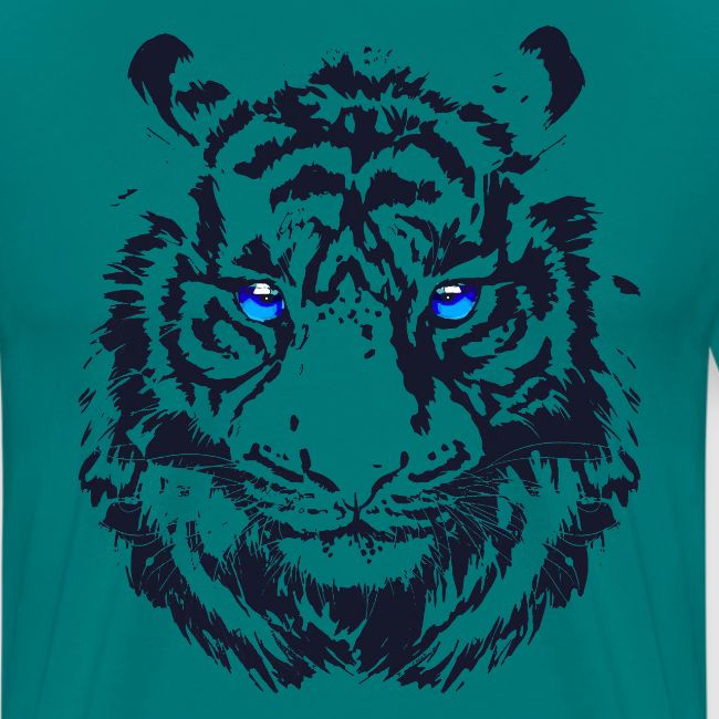 Tiger Head - Tiger Artwork - Wildlife Big Cats