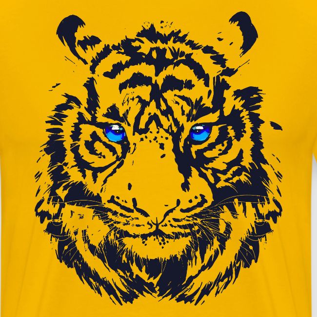 Tiger Head - Tiger Artwork - Wildlife Big Cats