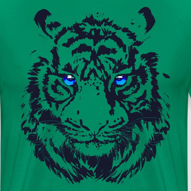 Tiger Head - Tiger Artwork - Wildlife Big Cats