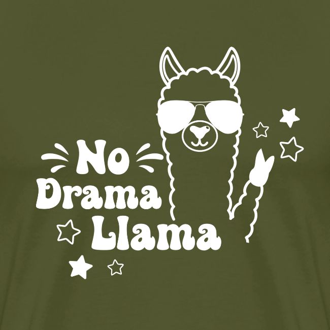 No drama llama in white