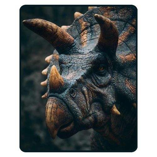 Triceratops Detailed Portrait Design - Men's Premium T-Shirt