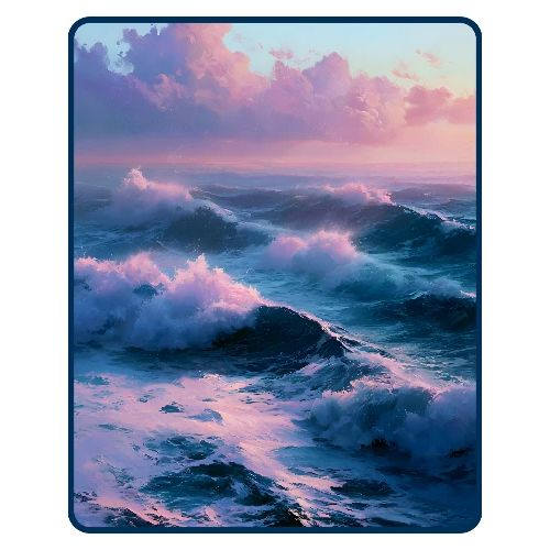 Dreamy Pastel Ocean Sunset Art - Men's Premium T-Shirt