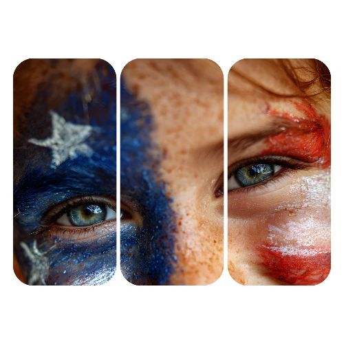 USA: Patriot Gaze - Men's Premium T-Shirt