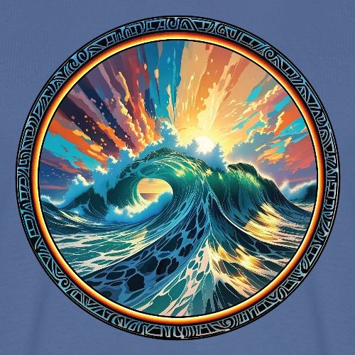 Rainbow Ray Wave - Men's Premium T-Shirt