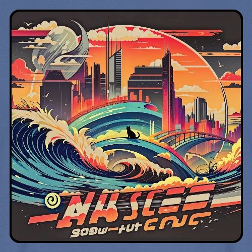 Wavecat City - Men's Premium T-Shirt