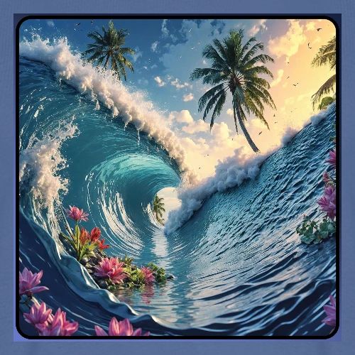 Half Pipe Wave - Men's Premium T-Shirt
