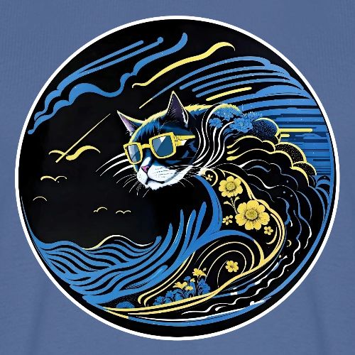 Wavecat Wave - Men's Premium T-Shirt