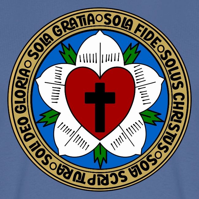 Luther Rose Five Solas Shirt–Christian Reformation
