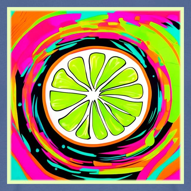 Lime Slice Pop Art