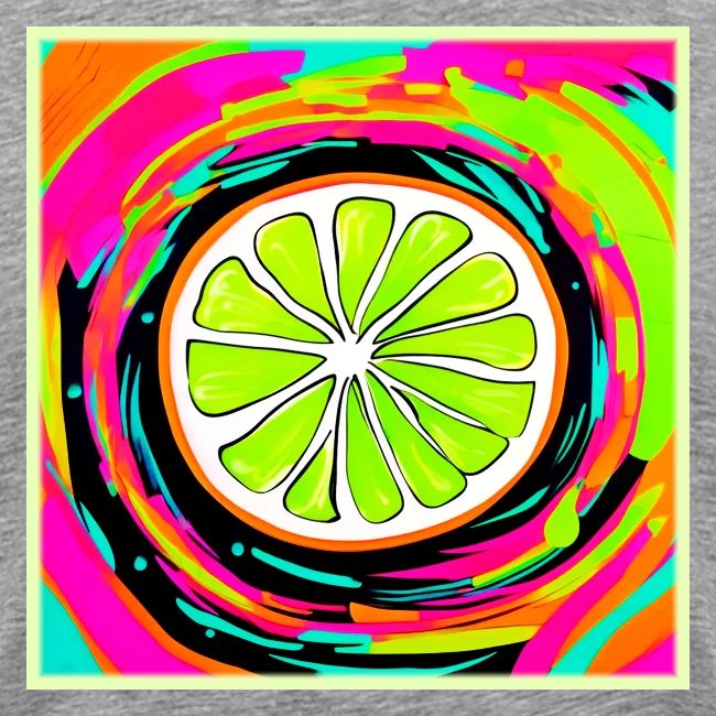 Lime Slice Pop Art