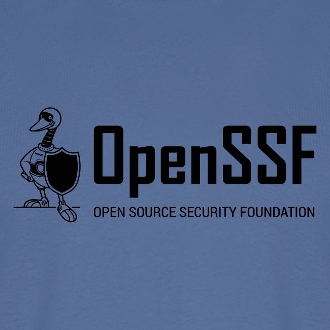 OpenSSF wide black and white logo
