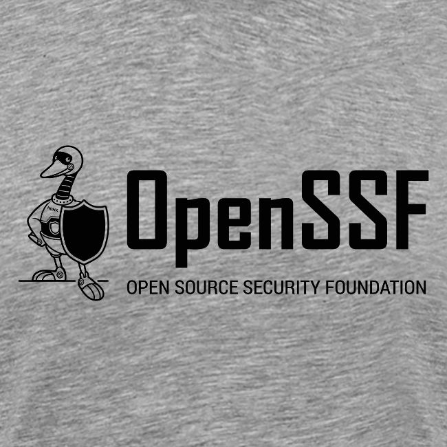 OpenSSF wide black and white logo