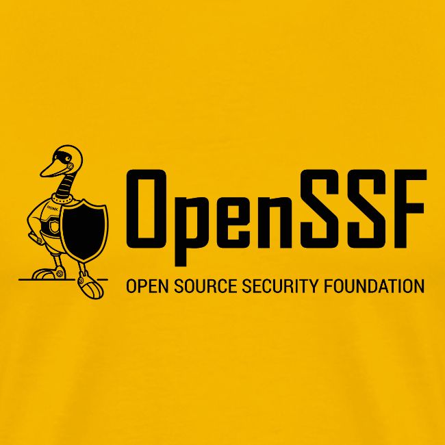 OpenSSF wide black and white logo