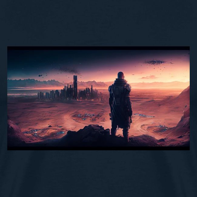 decimated desert cityscape art